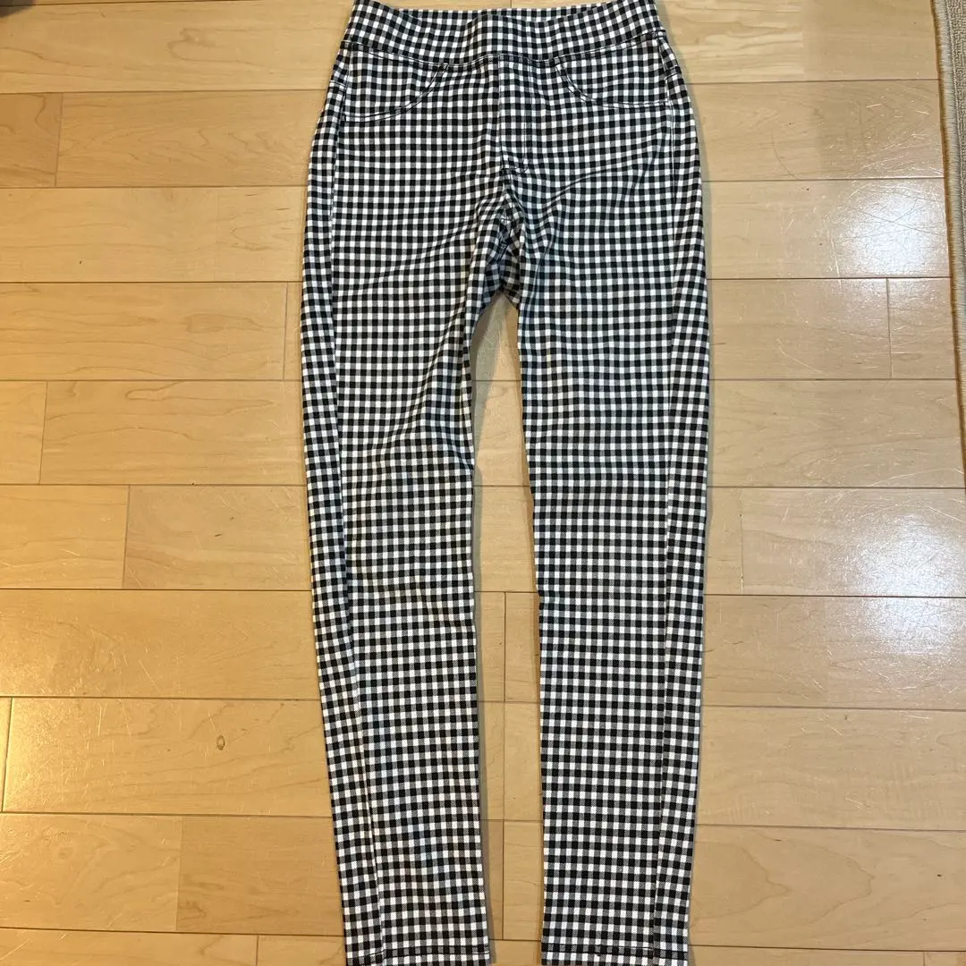 Thumbnail of Gingham Check Leggings Skinny Pants S