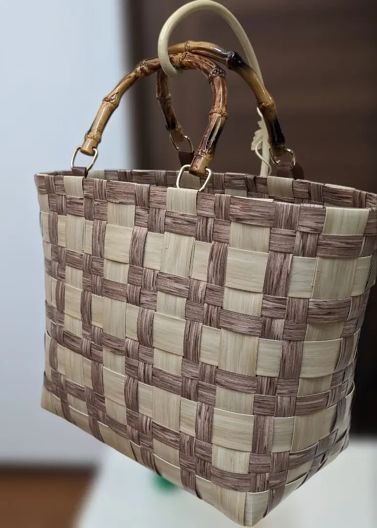 Thumbnail of PP band basket bag, wood style, 7