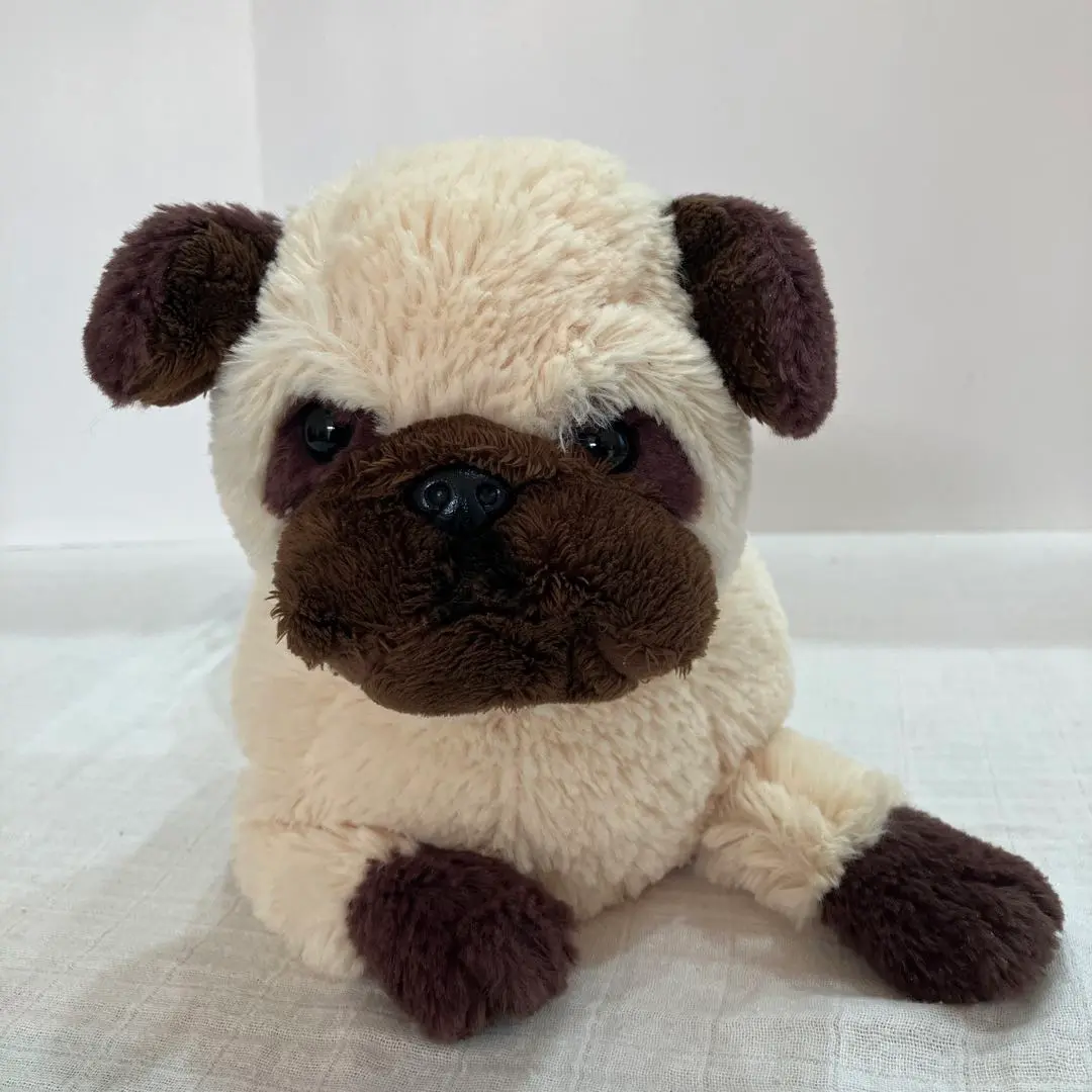【未使用】サンレモン ひざわんこ パグ BE ぬいぐるみ タグ付き ひざわんこ すやすや パグ BE - サンレモン