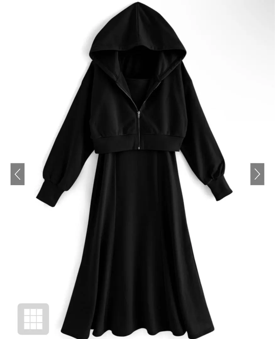 Thumbnail of Hoodie x One-Piece Fleece Sweat Set (GRL)