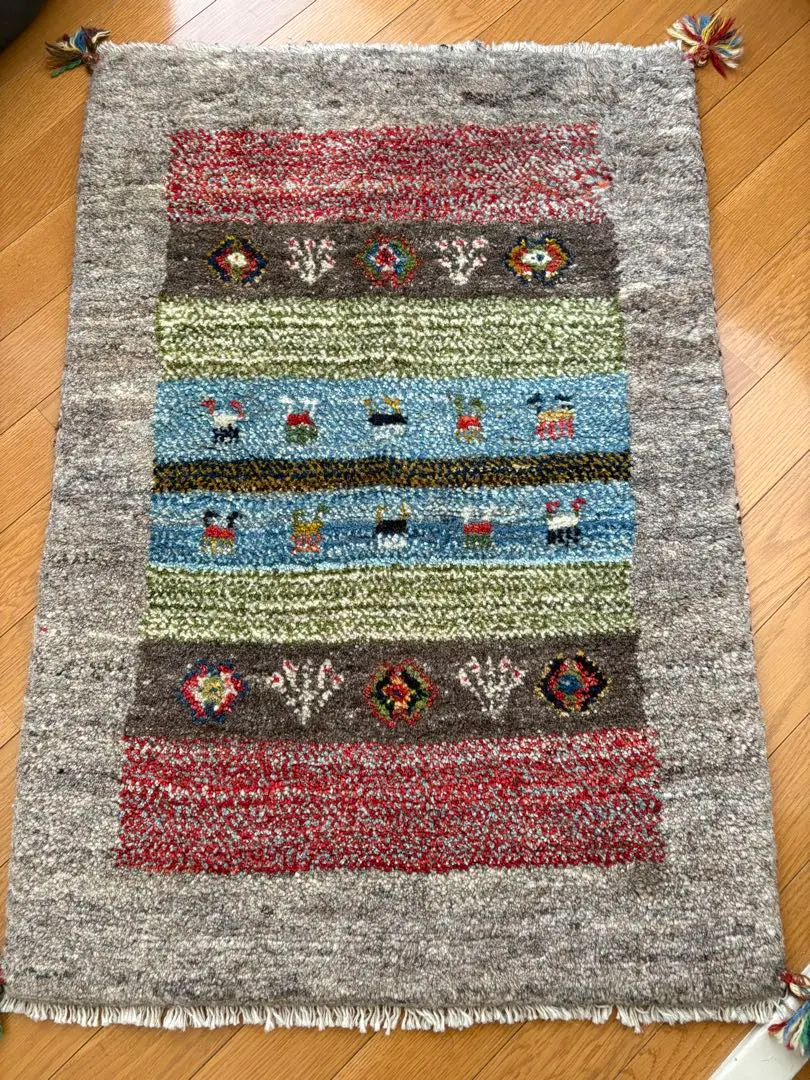 波斯GABBEH地毯地墊 63×90cm 羊毛 的縮圖