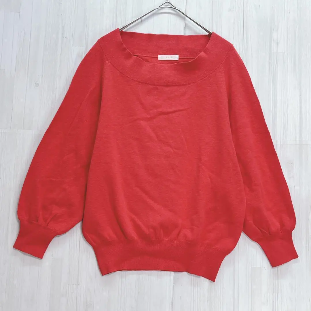 Thumbnail of Te chichi Boat Neck 3/4 Sleeve Knit M