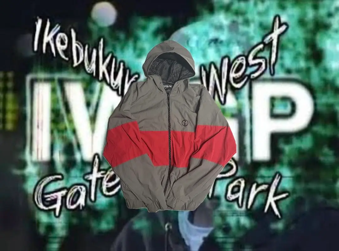 HIDE AND SEEK Nylon ZipJacket IWG 真島誠 M HIDE AND SEEK - NYLON ZIP JACKET (GRAY) / ナイロンジャケット