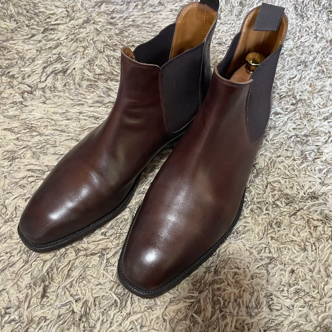 Thumbnail of Crockett & Jones Chelsea Side-gore Boots 8 E Brown, Excellent Condition