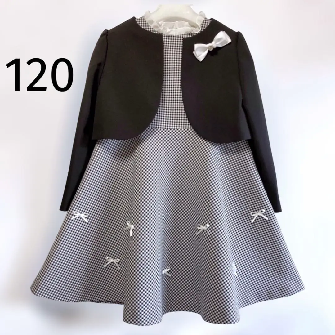 極美品✨PLUS ONE フォーマルアンサンブル セレモニー 女の子 130 極美品✨PLUS ONE フォーマルアンサンブル セレモニー 女の子