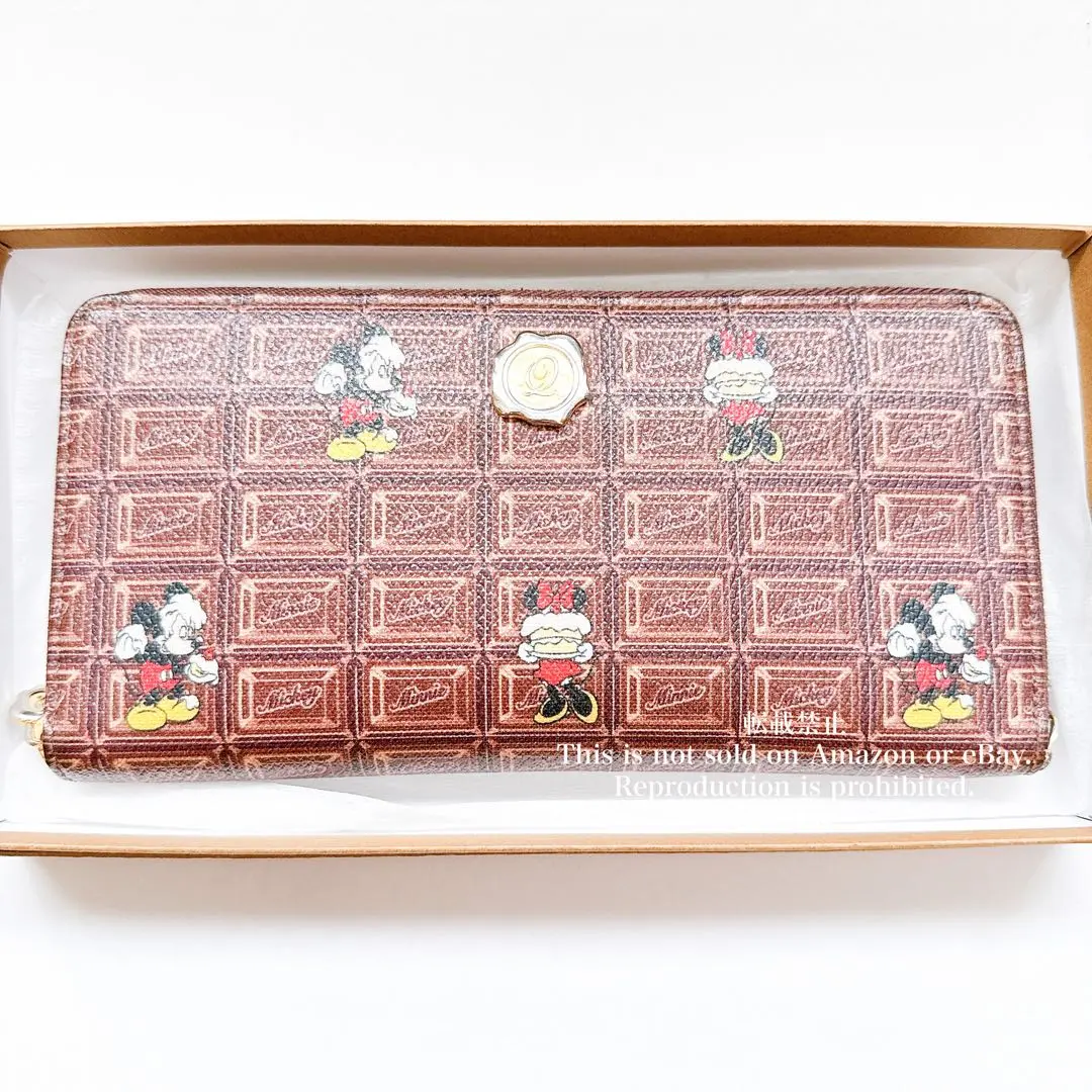 【即購入可/美品】キューポット　Q-pot. 二つ折り財布 ビスケット柄 Q-pot.“チョコレート＆ビスケット”柄の長財布＆二つ折り財布