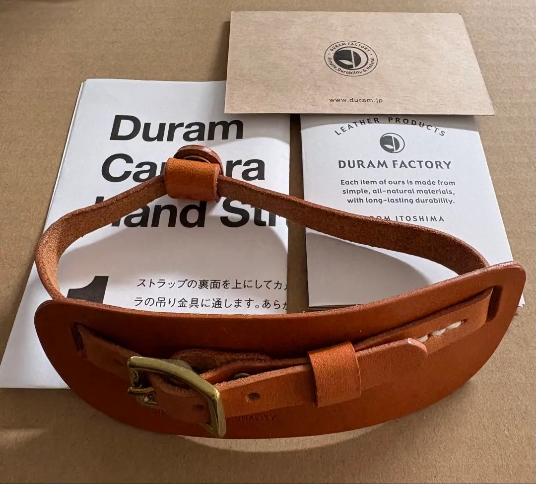 Thumbnail of DURAM Camera Hand Strap Genuine Leather Mirrorless Camera SLR Made in Japan