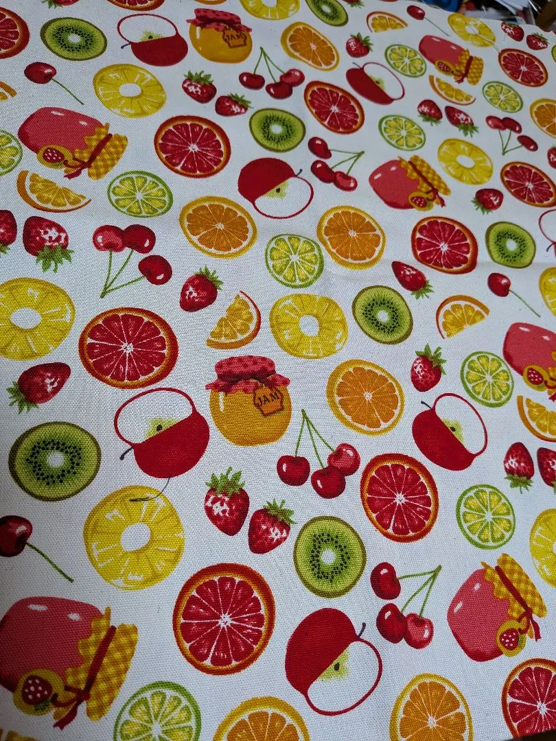 Thumbnail of ● Oxford fabric ★ Fruit pattern (natural)