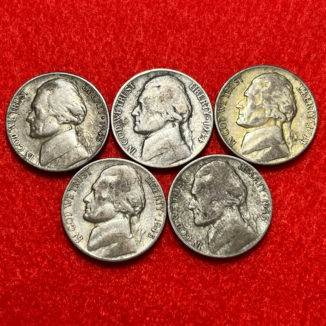 売れ筋ランキングも掲載中！ アメリカ 1945年5セント銀貨 ウォー