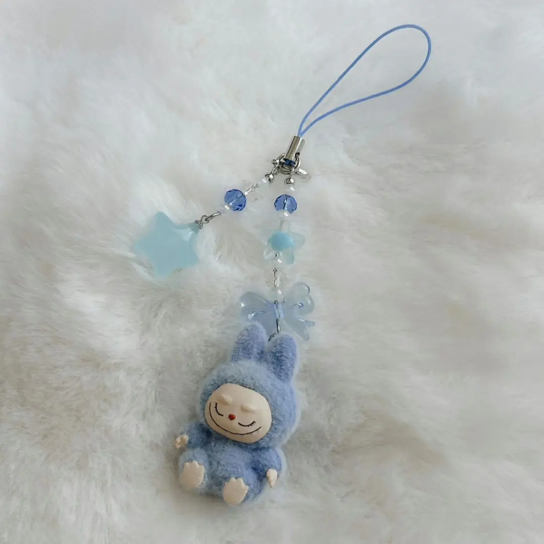 Thumbnail of Loveby Glitter Charm Keychain Star Beads Blue