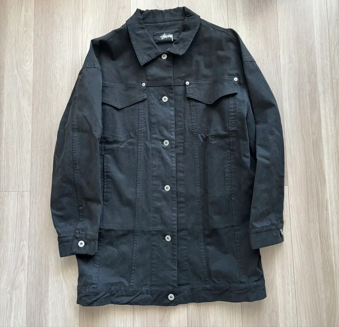 STUSSY デニムジャケット　カバーオール　Lサイズ STUSSY Stussy 2nd 京都チャプトリニューアル記念 デニム