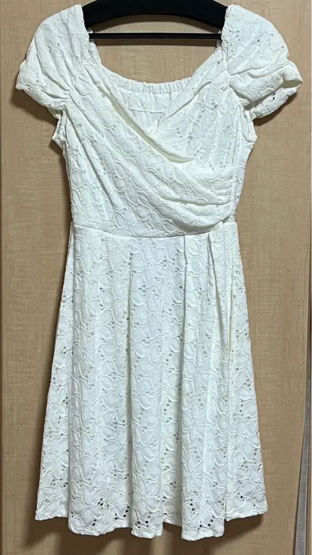 Thumbnail of White Lace A-line Dress