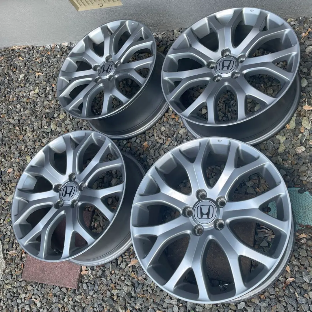 ホンダオデッセイrb3 純正ホイール　18インチ　2本② ホンダ オデッセイrb3 18インチ 純正アルミホイールタイヤセット