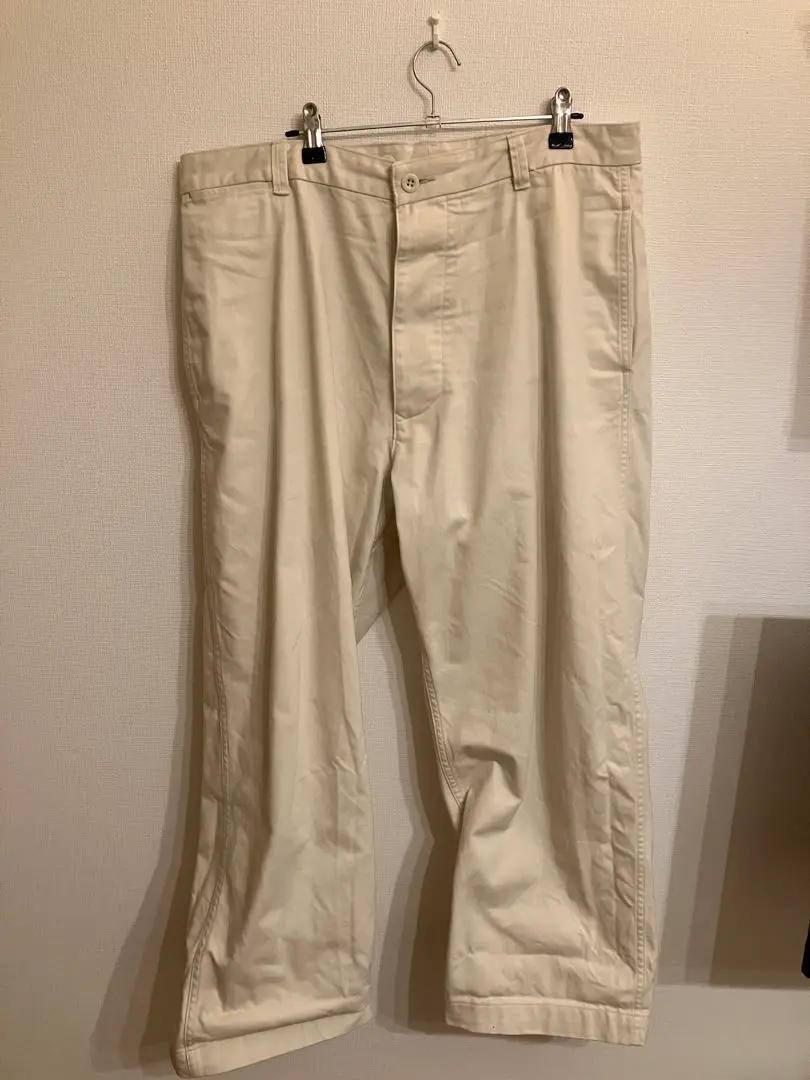 【完売品】M-52　ルサンパレイユ　チノパン　アイボリー　新品未使用　超貴重 Le Sans Pareil (ル サンパレイユ) Cotton French Drill M-52