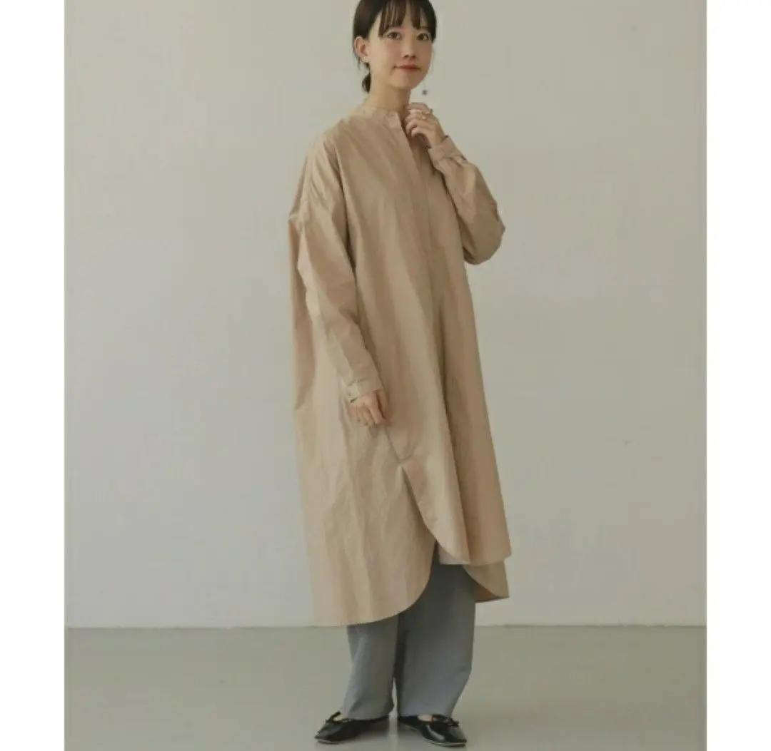 Thumbnail of Urban Research Adult Casual Side Button Long Sleeve Shirt Long Dress Plus Size F