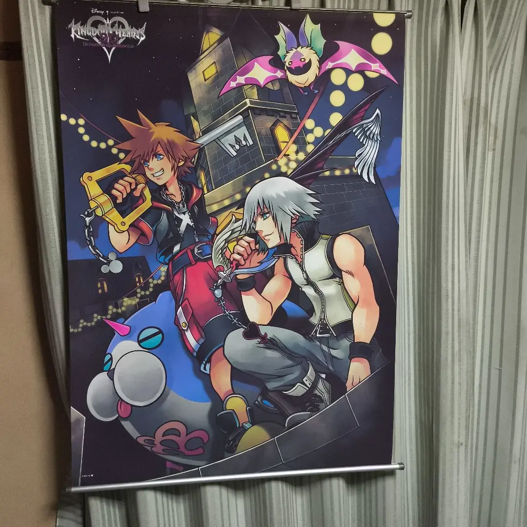 レトロ　KINGDOM HEARTS I ウォールスクロールポスター 2025年最新】キングダムハーツ ウォールスクロールの人気