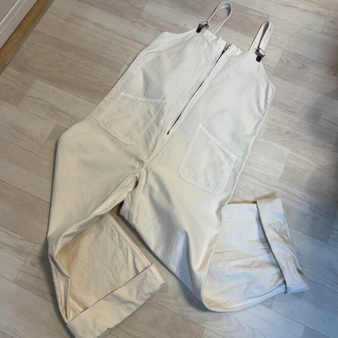 新品　近年モデル　ドゥーズィエムクラス　 ジョンブル　オーバーオール　白 JOHNBULL/ジョンブル】OVERALL（サロペット／オーバーオール