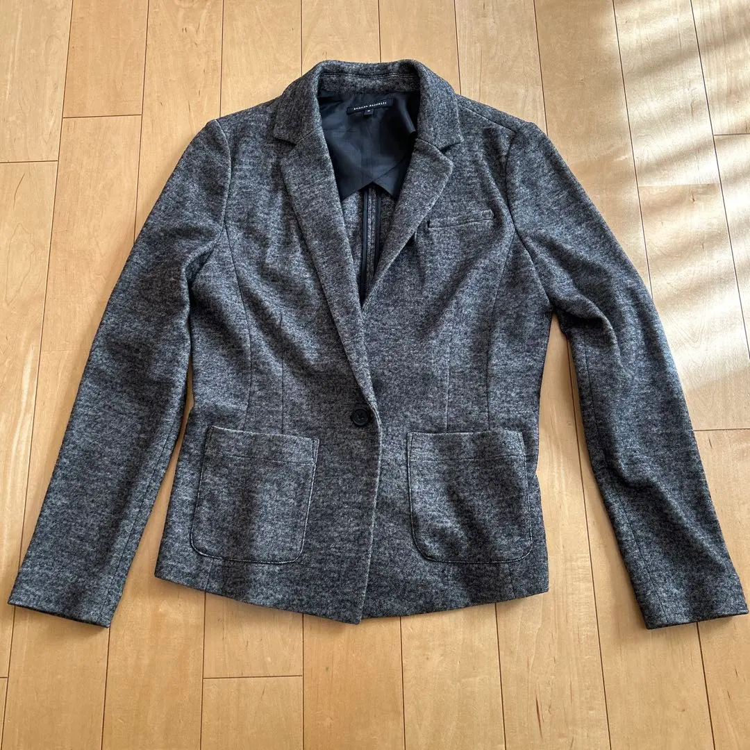 BANANA REPUBLIC 灰色 羊毛西裝外套 M 的縮圖