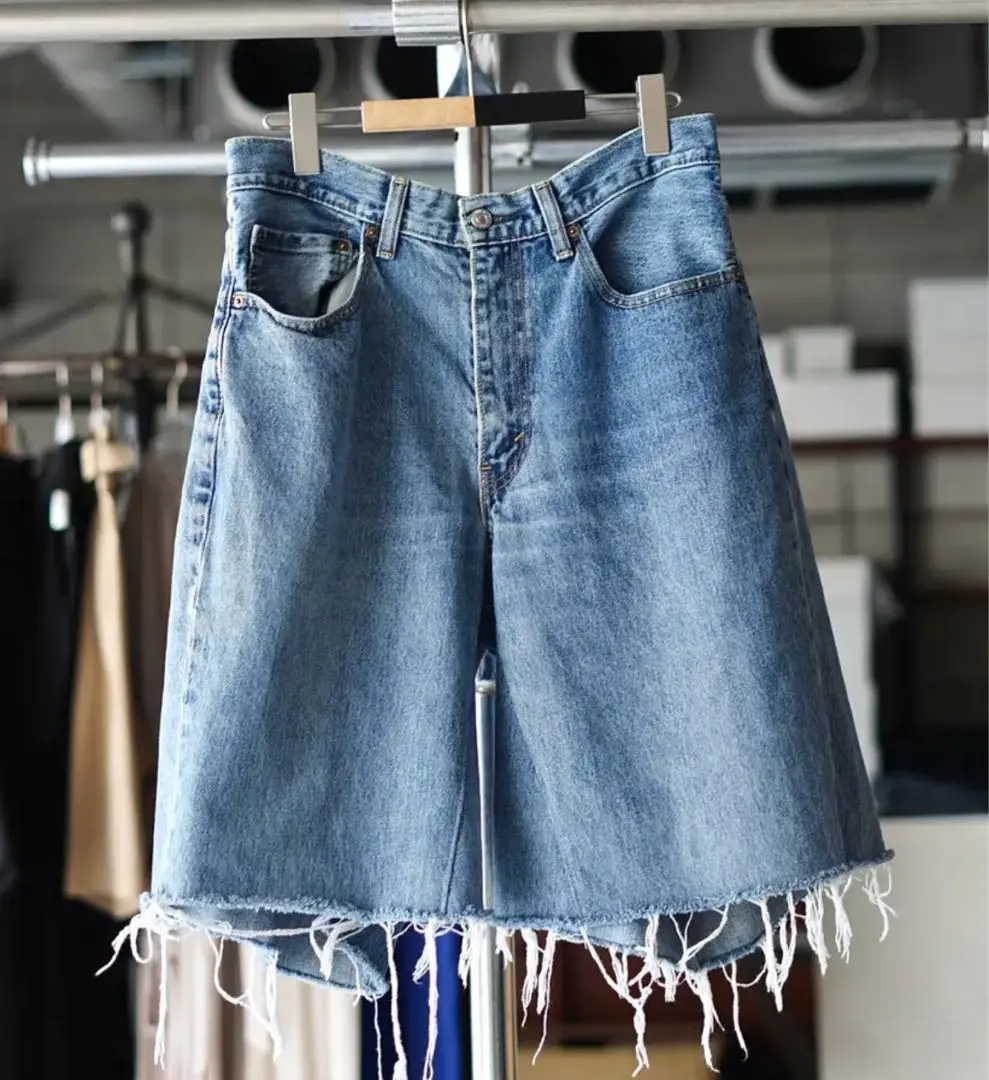 OLD PARK BAGGY SHORTS #BLUE [OPJ-12]｜Silver and Gold Online