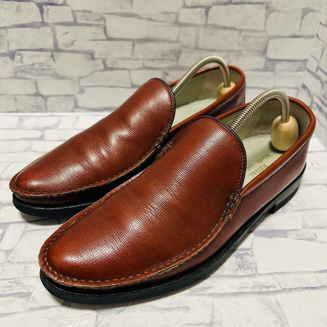 【美品】REGAL コブラヴァンプ V170 ブラウン レザーシューズ 27cm REGAL(リーガル) / コブラヴァンプ/ローファー/--/BRW/レザー