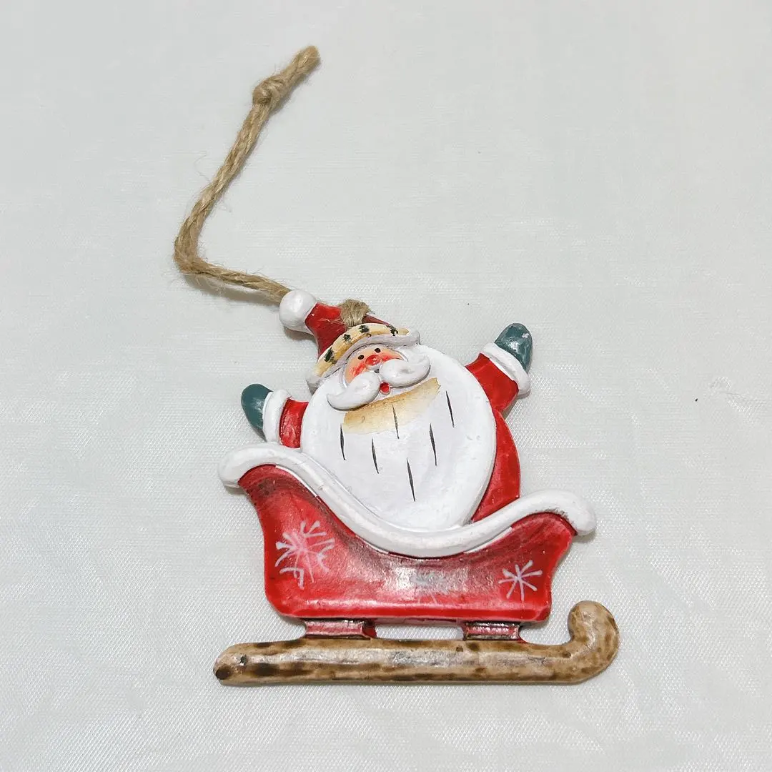 Thumbnail of Christmas Tree Ornament Decorations Santa Claus Resin with Hanging String