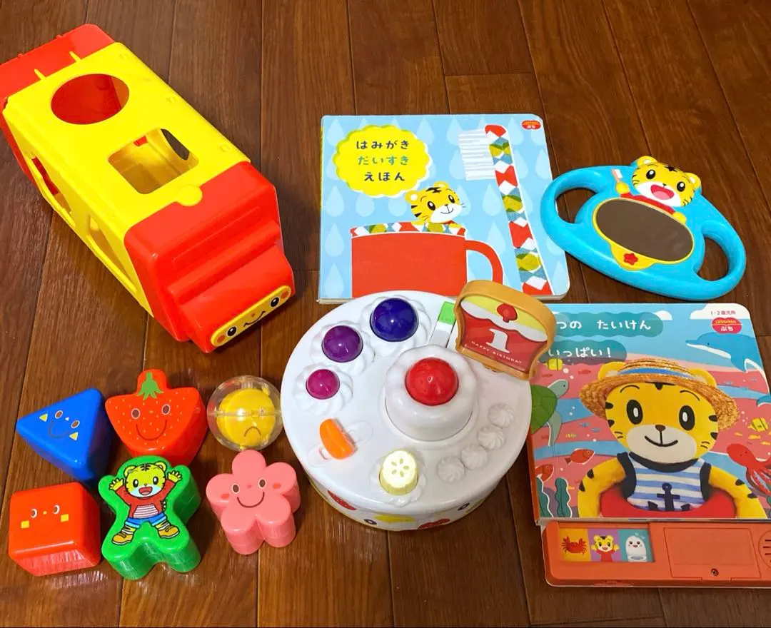 Thumbnail of Shimajiro 1.2 year old educational toys, sound toys & puzzles & toothbrush, bundled set