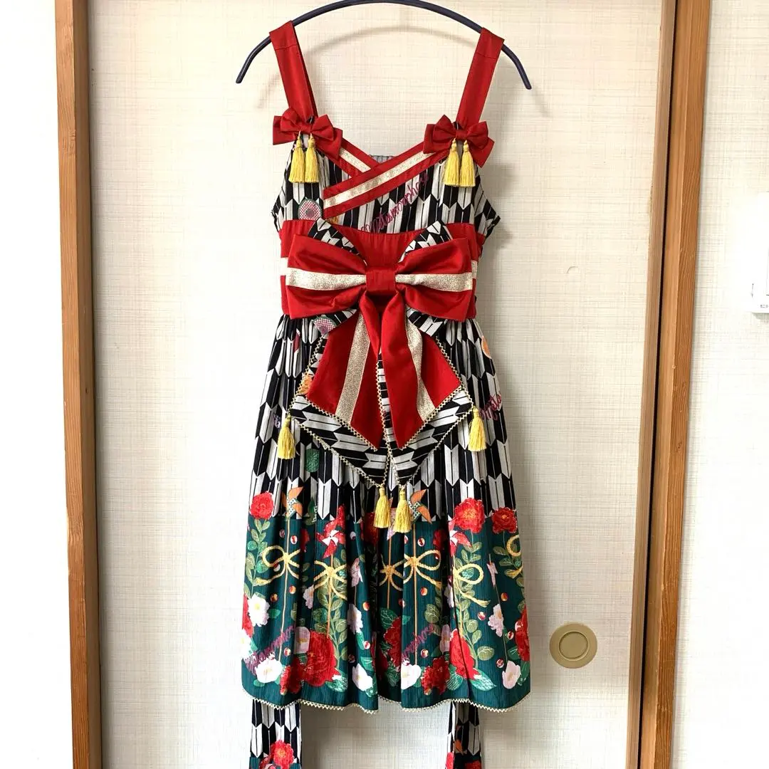 メタモルフォーゼ　ハイカラ小町スカート　和ロリ　矢絣 メタモルフォーゼハイカラ小町スカート和ロリ矢絣