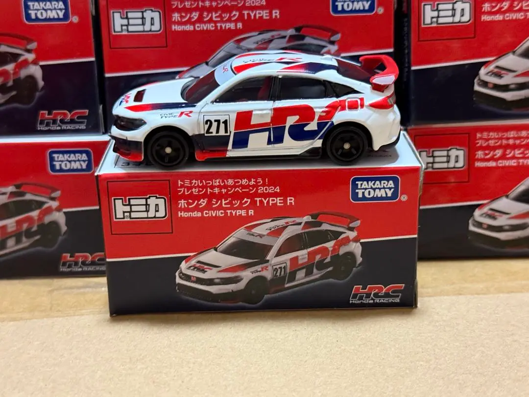 トミカ　ホンダ　シビック　タイプR HRC 非売品　当選品　　1個　箱難あり 2025年最新】トミカ シビック hrcの人気アイテム - メルカリ