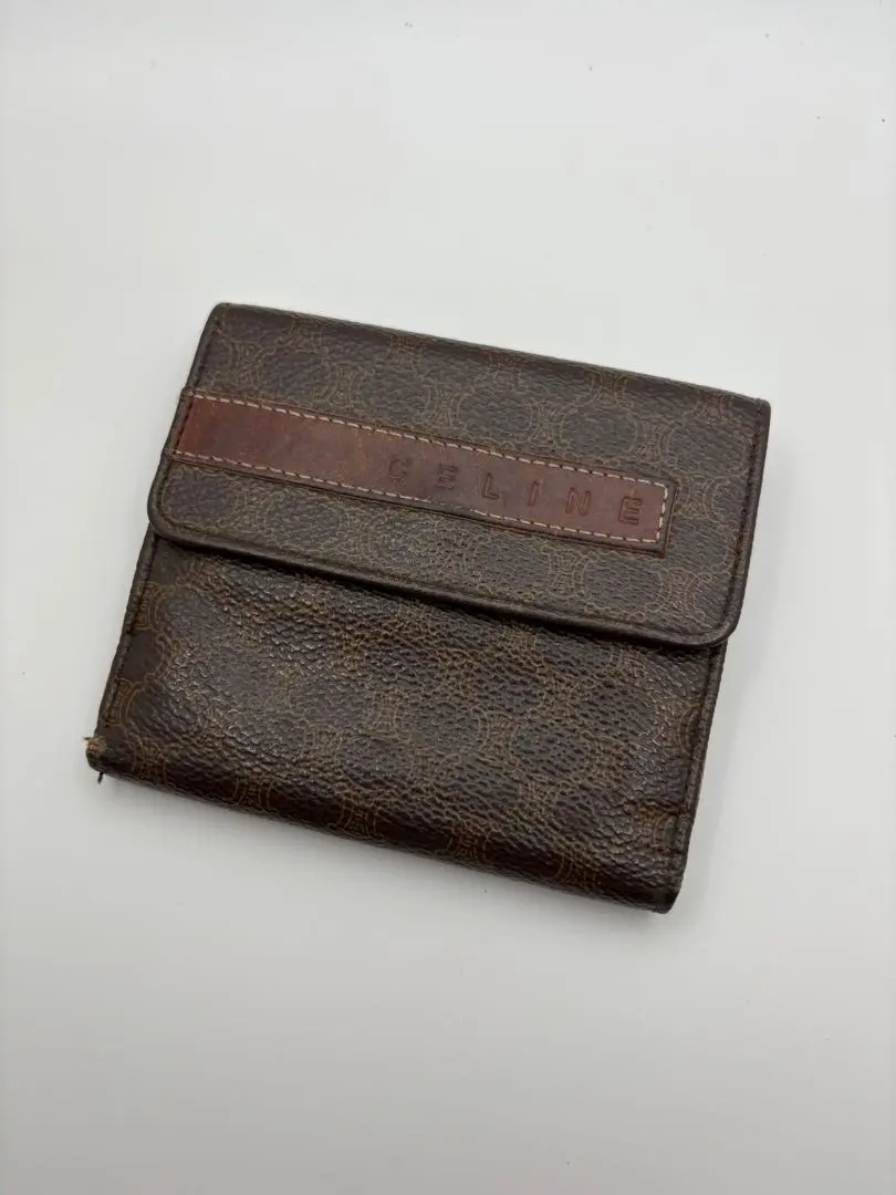 賽琳CELINE 字母組合 皮革 卡片夾 錢包 的縮圖