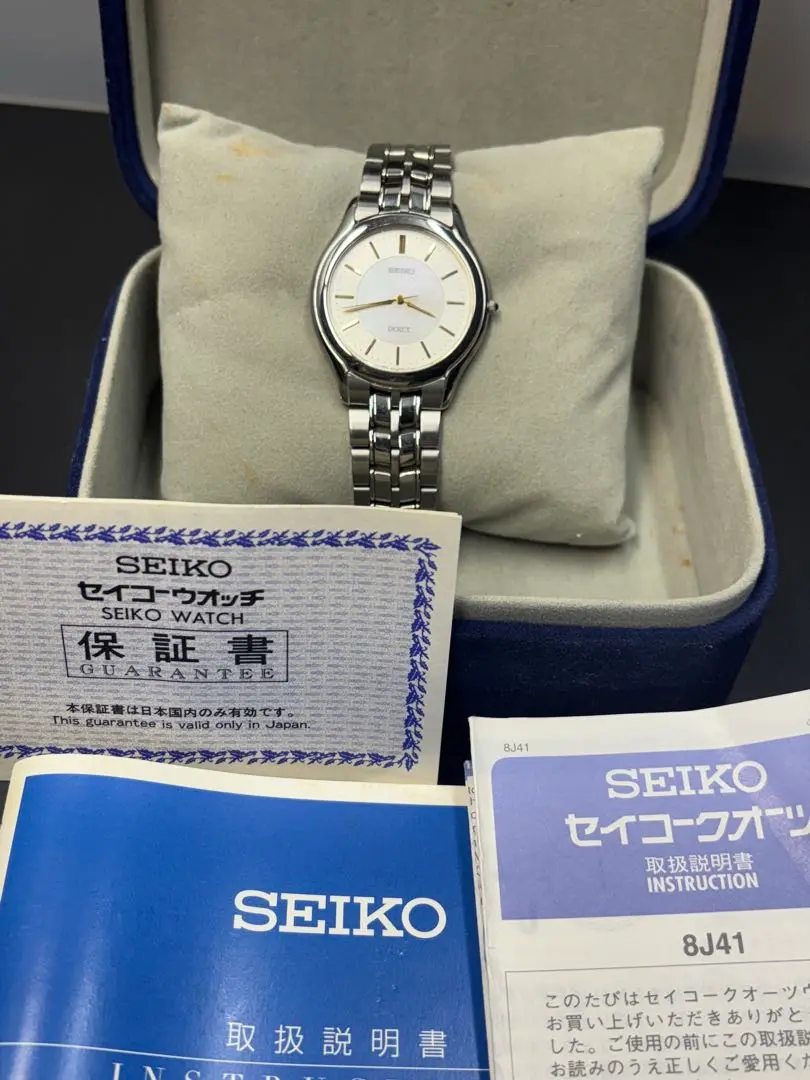 【年差10秒、電池新品】SEIKO セイコー　ドルチェ　8J41-6030 年差10秒、電池新品】SEIKO セイコー ドルチェ 8J41-6030 - メルカリ