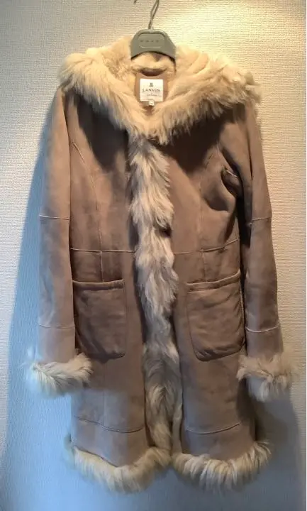 LANVIN en Blue　コート　フォックスファー LANVIN en Bleu ランバンオンブルー ファーコート 38