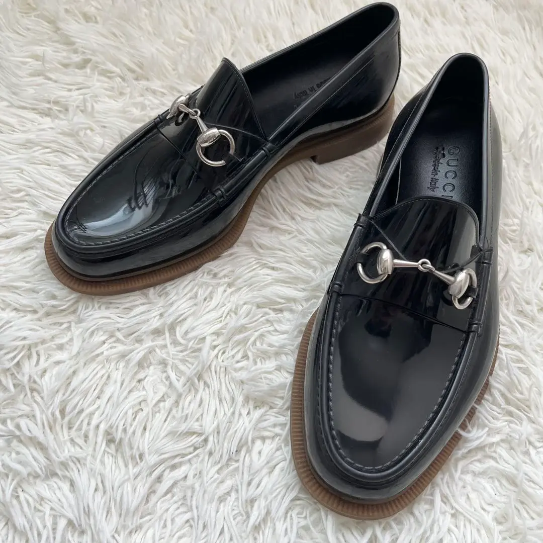 【GUCCI】ローファーレインシューズ　25cm GUCCI - GUCCI グッチ ラバー ホースビット レインシューズ
