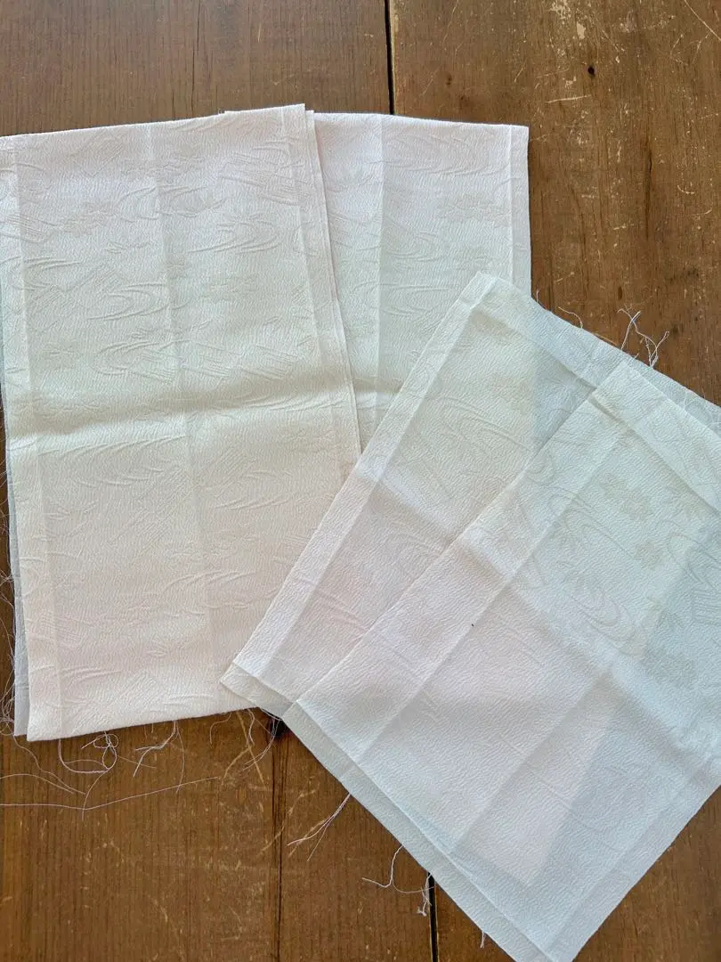 Thumbnail of Kimono remnants, cream, 4 pieces, C360