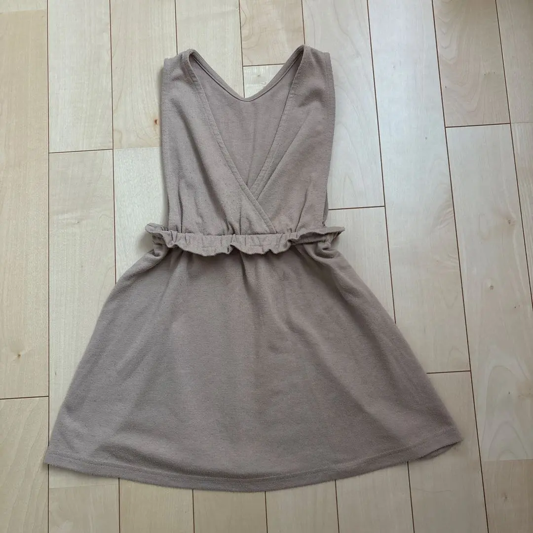 米色 裹身式 連衣裙 130 的縮圖