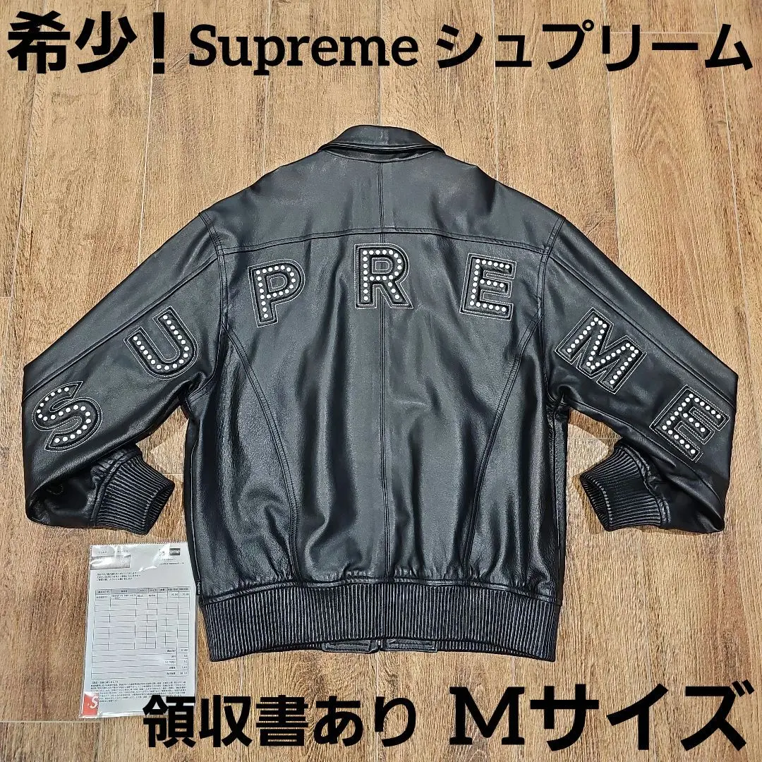 サードアイ開眼　シュプリーム 　スタッズアーチロゴシングルレザージャケット 2025年最新】supreme studded arc logo leatherの人気アイテム