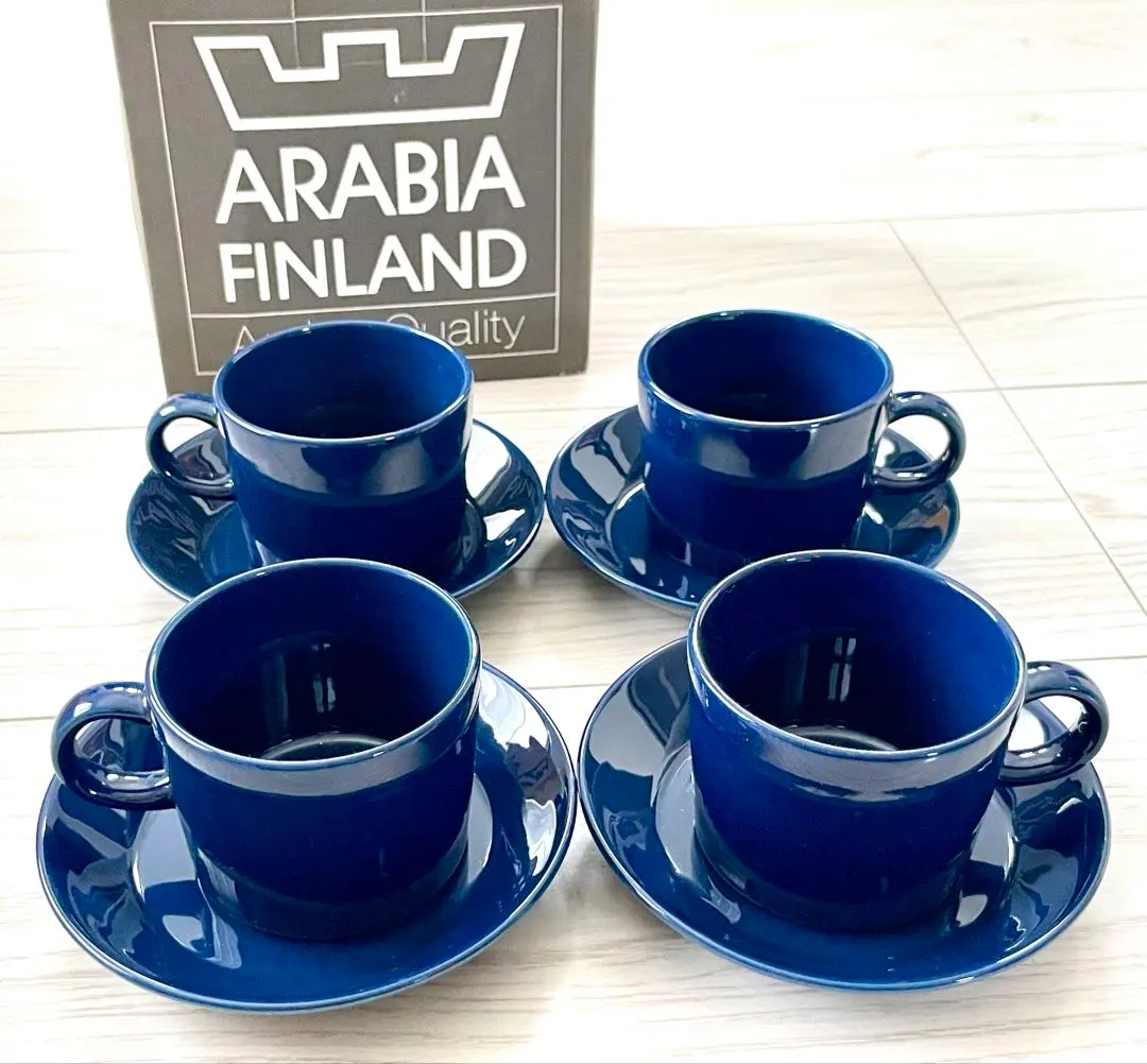 Thumbnail of 【Excellent Condition】ARABIA Teema C&S Cup & Saucer Old Logo with Box