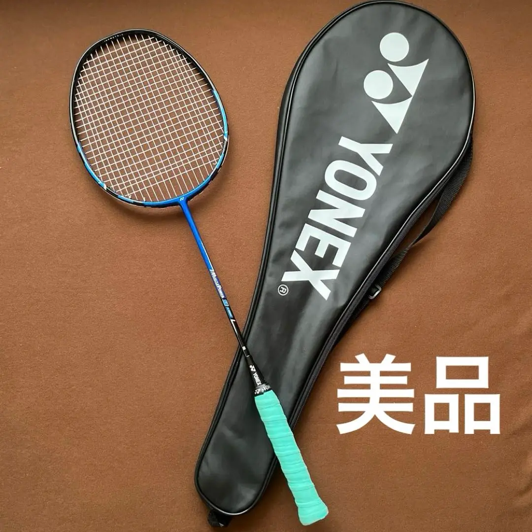 新品　ヨネックス バトミントンラケット マッスルパワー9ロング ブルー ケース付 Amazon | ヨネックス(YONEX) バトミントン ラケット 張り上げ