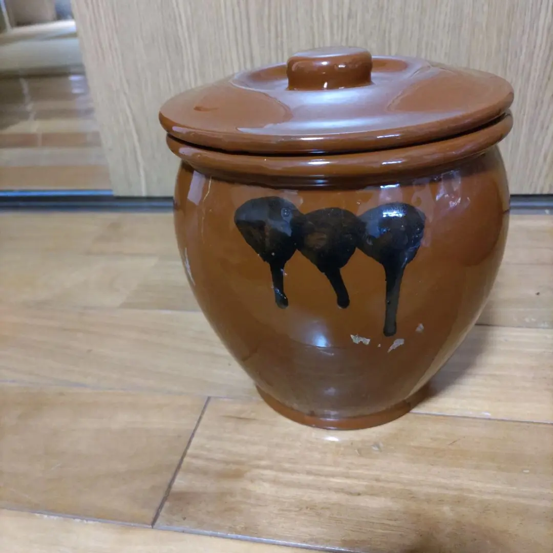 ひまわり　発見！未使用　常滑焼 久松窯 梅干し壺 ひまわり様専用 発見！未使用 常滑焼 久松窯 梅干し壺 - メルカリ
