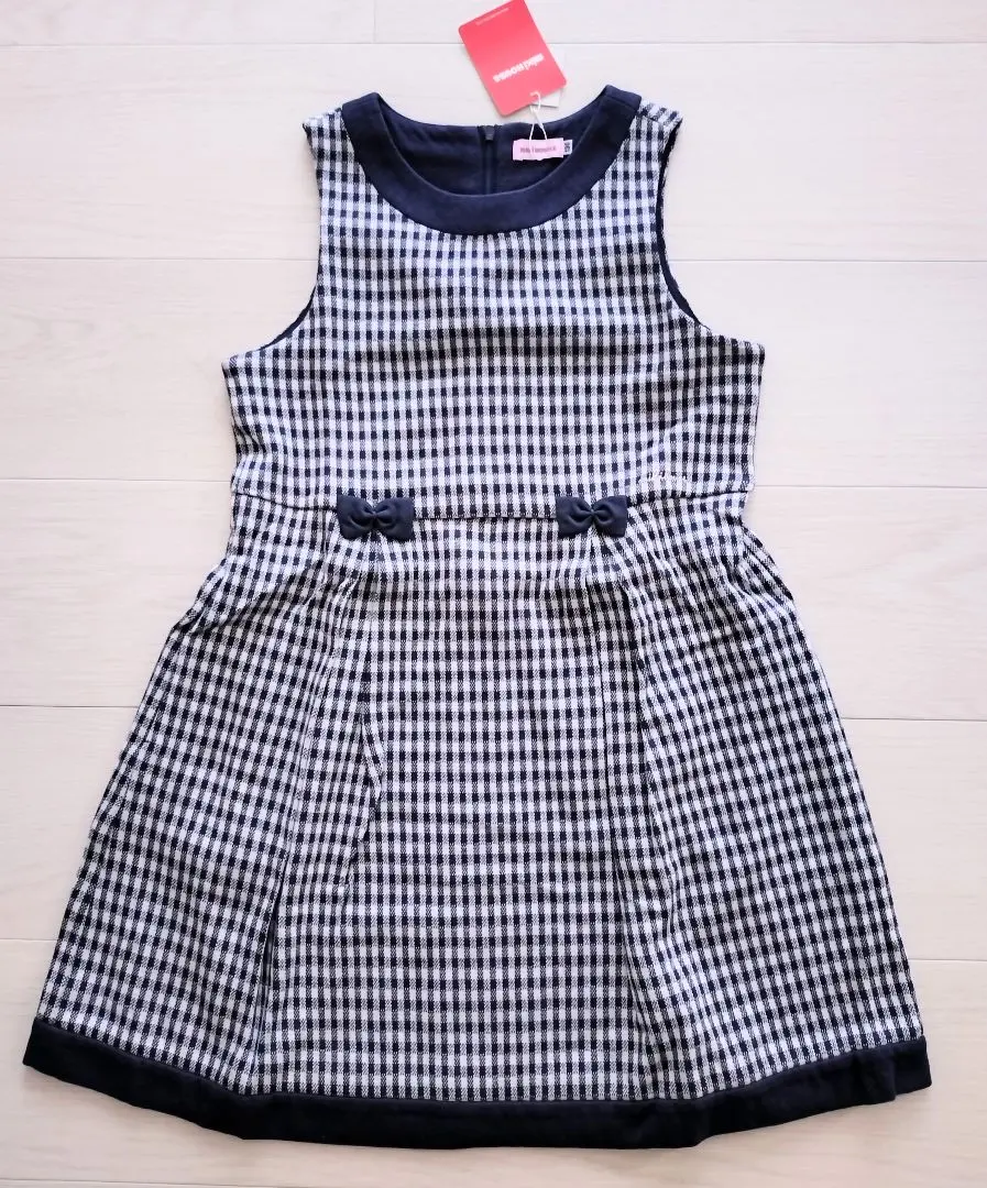 Thumbnail of New, Unused 130 Mikihouse Check Dress