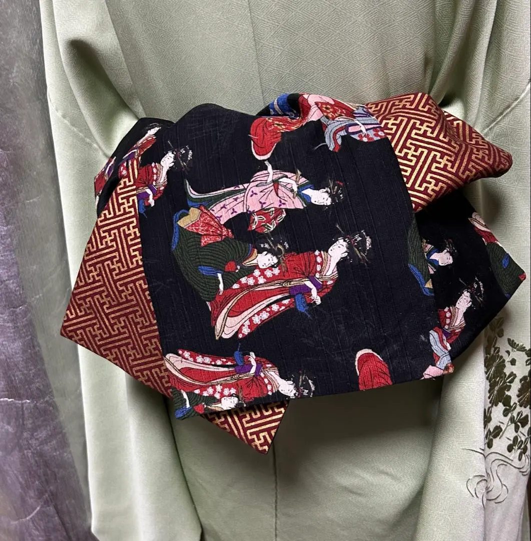 成人用兵兒帶，美人畫圖案雙面可用加長款 的縮圖