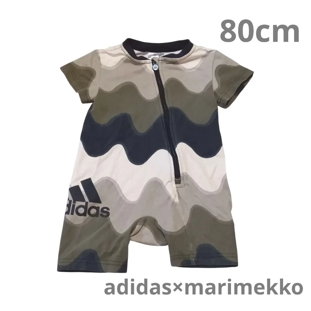 adidas marimekko コラボ ロンパース カバーオール 80 良好品】 adidas marimekko コラボ ロンパース カバーオール 80