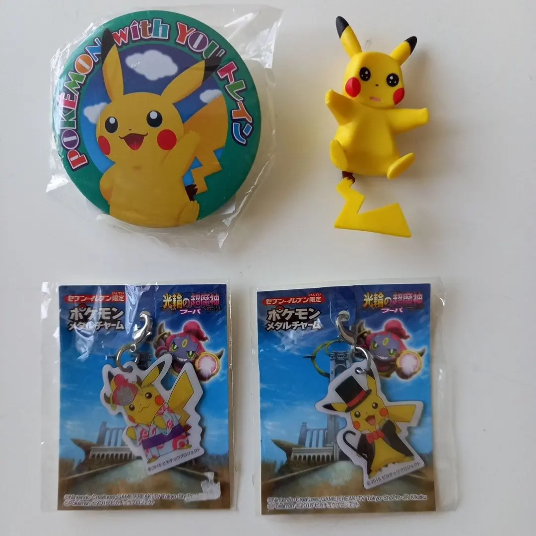 Thumbnail of Sale! Pokémon Pikachu Can Badge & Metal Charm Set of 4, New