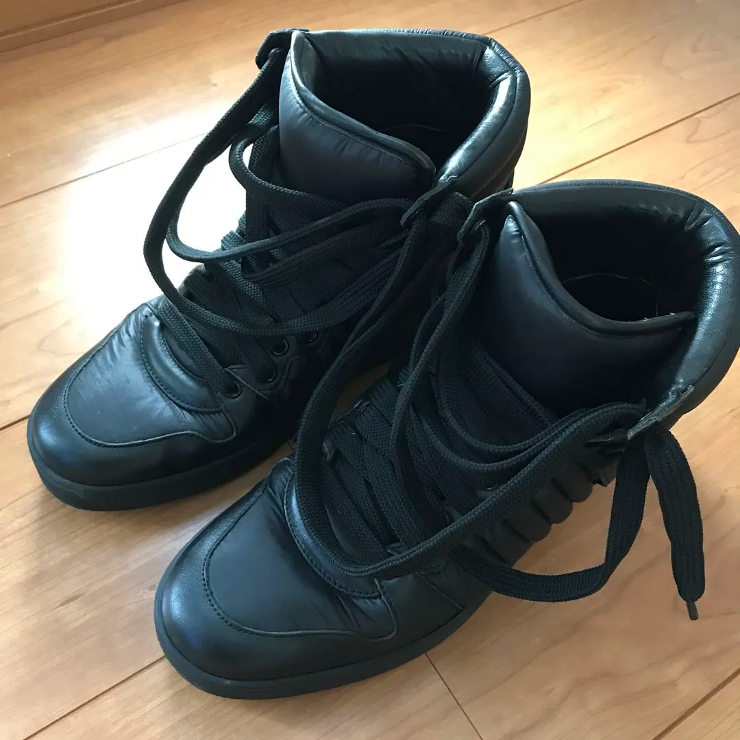 GUCCI/高筒運動鞋/BLK/322762/7G 的縮圖