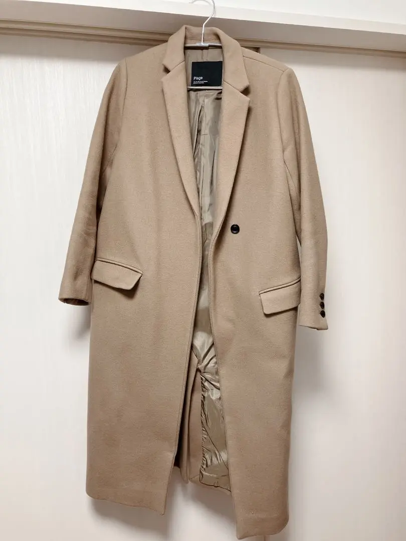 Plage ベージュ チェスターコート Plage プラージュ チェスターコート ロングコート ウール100