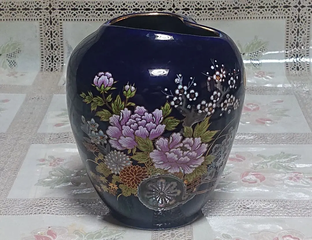 骨董品　孔雀　陶器　花瓶　新山　木箱 2025年最新】花瓶 新山の人気アイテム - メルカリ