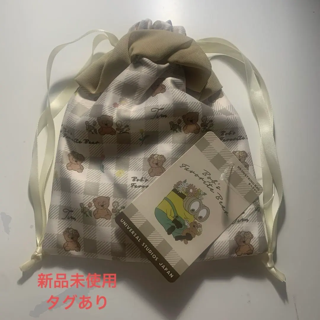 Thumbnail of Minion Tim Universal Studios Japan Kinchaku Drawstring Bag [New, Unused]