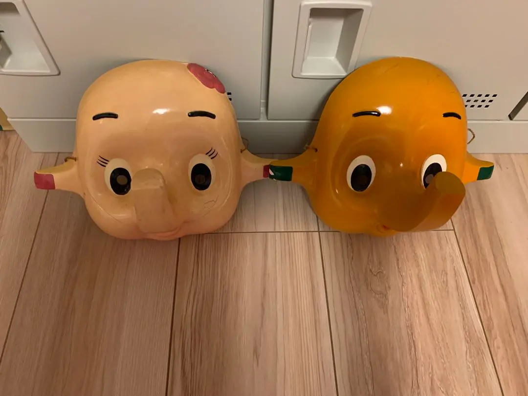 【激レア】サトちゃん　サトコちゃん　お面　マスク2個セット　レトロ　キャラクター 激レア】サトちゃん サトコちゃん お面 マスク2個セット レトロ