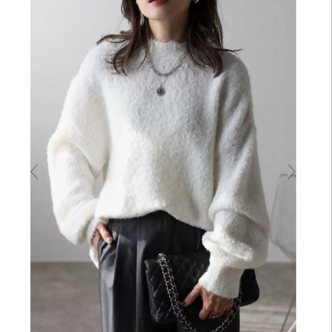 Bonjour sagan 羊毛混粗針織毛衣 的縮圖