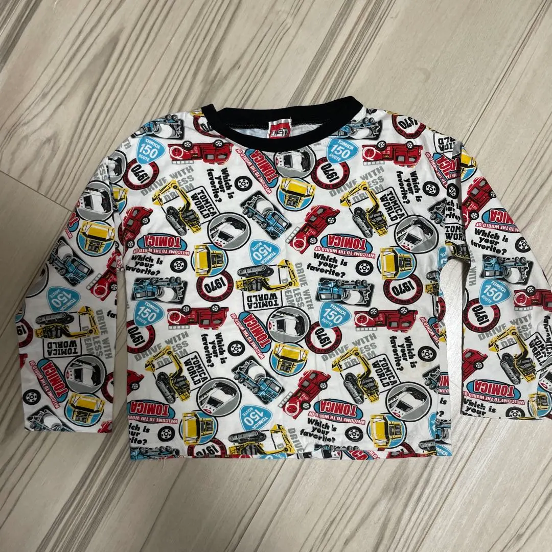 Thumbnail of Car Pattern Long Sleeve Cut and Sewn Shirt 100cm Tomica Kids Spring Autumn