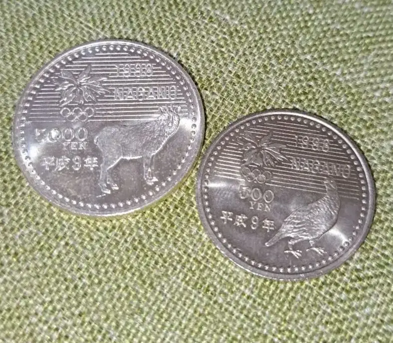 長野オリンピック記念コイン　5000円プルーフ硬貨　スキー 楽天市場】長野オリンピック冬季競技大会記念 5千円プルーフ銀
